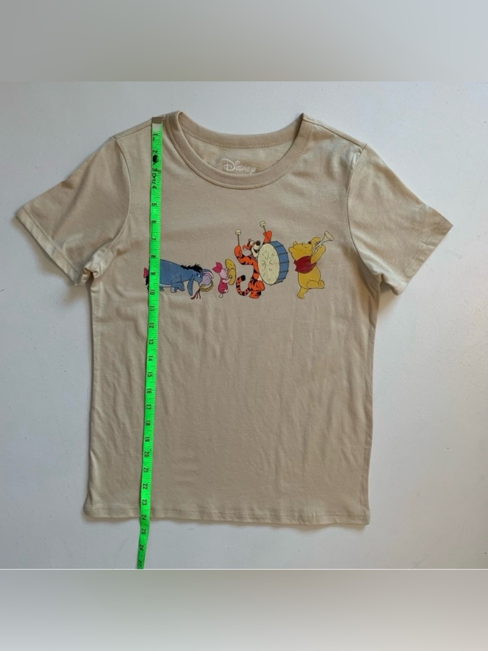 Disney Winnie The Pooh T-Shirt Tan Size XS Short Sleeve Tigger Piglet NWT - Picture 8 of 9